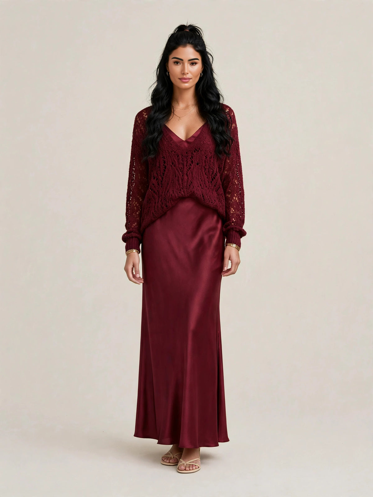 Robe & Pull Satinée Chic