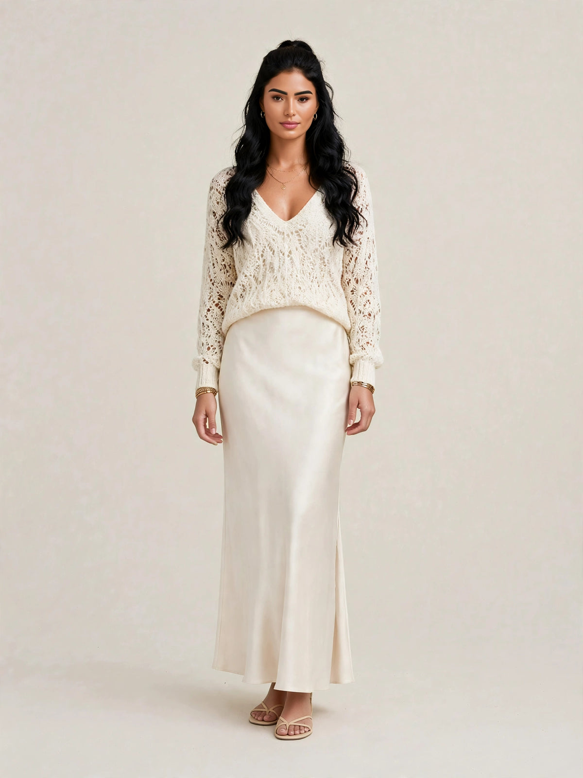 Robe & Pull Satinée Chic