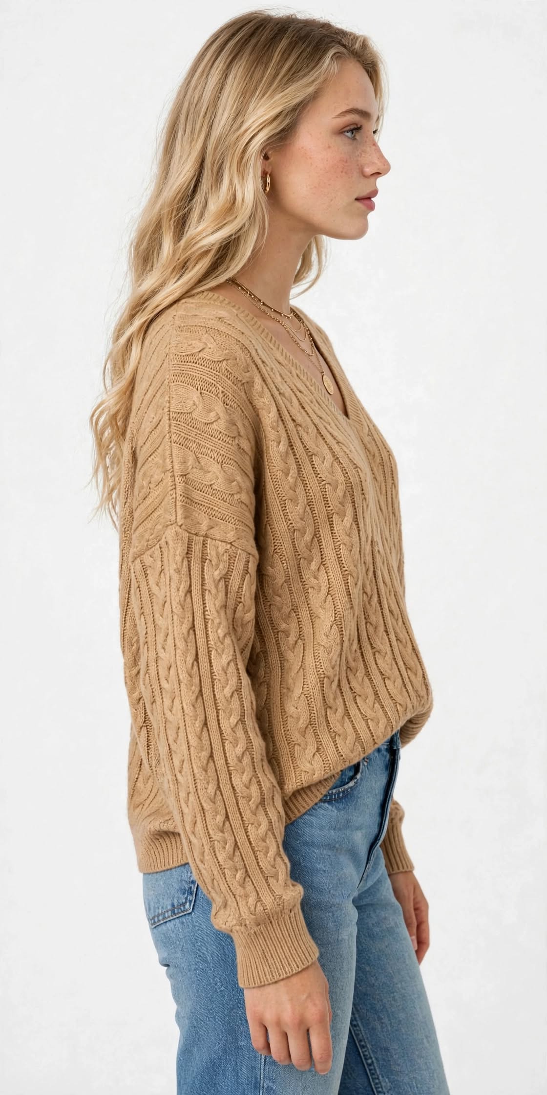 Pull à Capuche en Maille Texturée