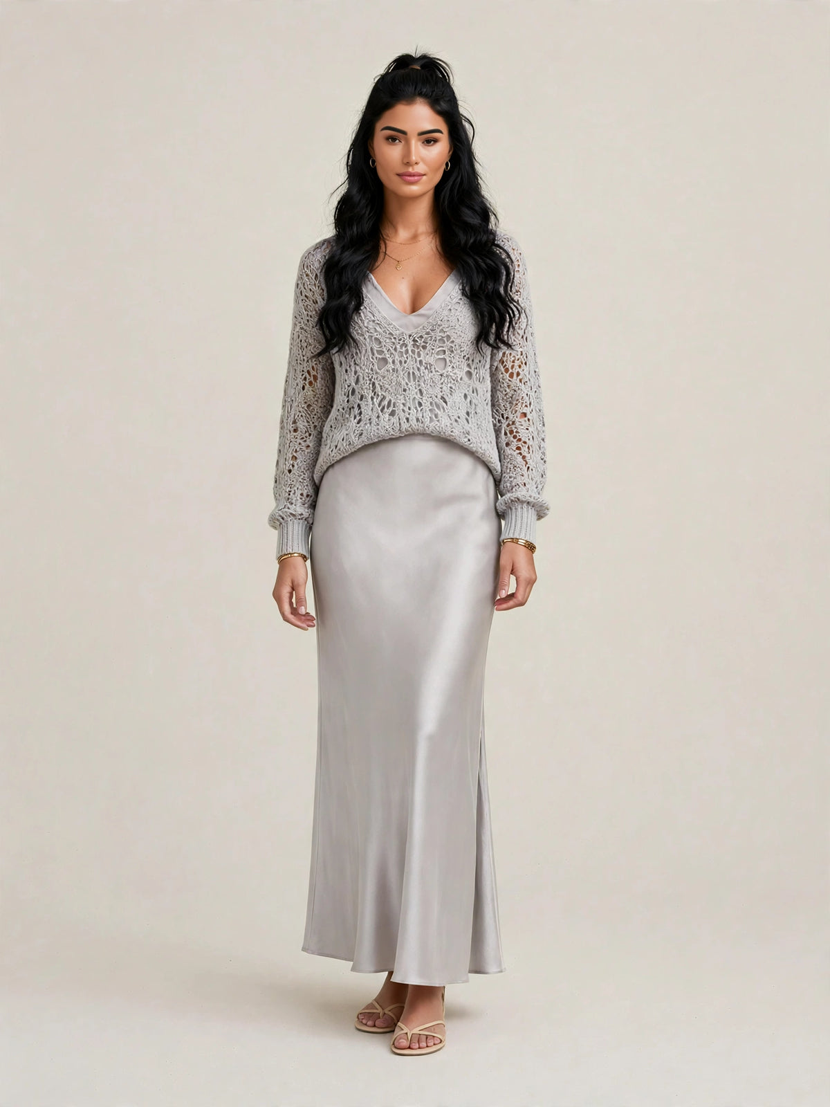 Robe & Pull Satinée Chic