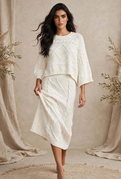 Ensemble en Maille Texturée