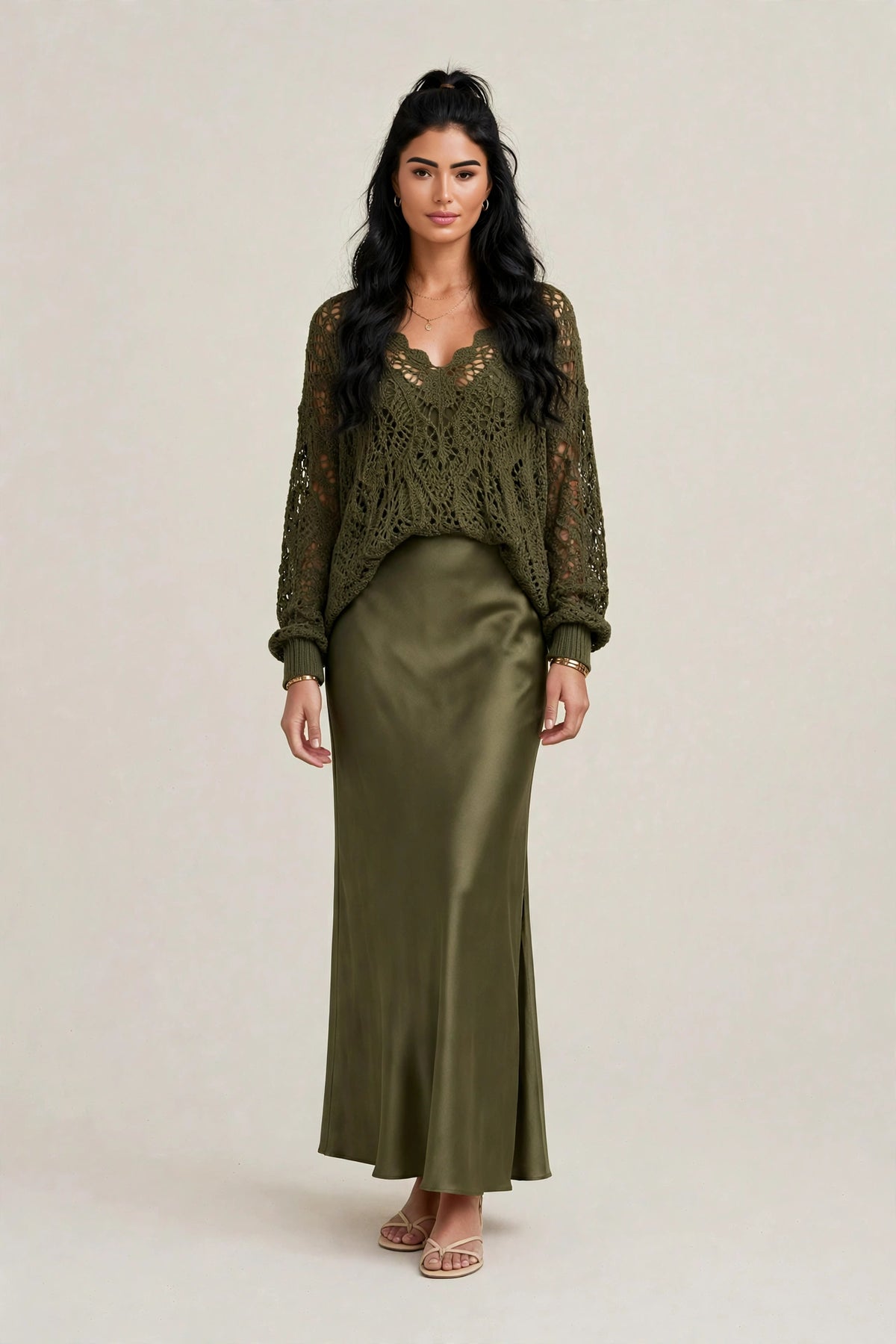 Robe & Pull Satinée Chic
