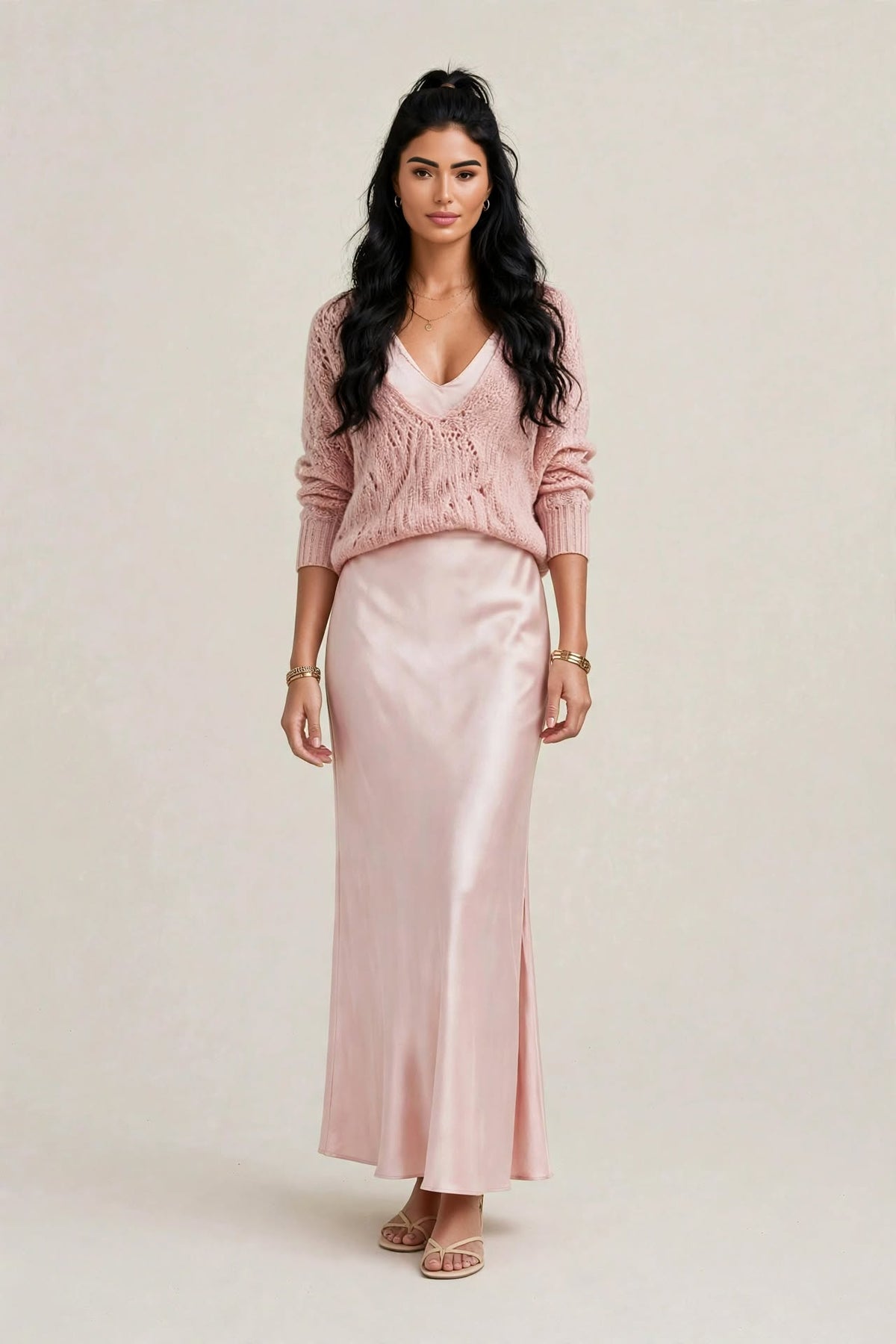 Robe & Pull Satinée Chic